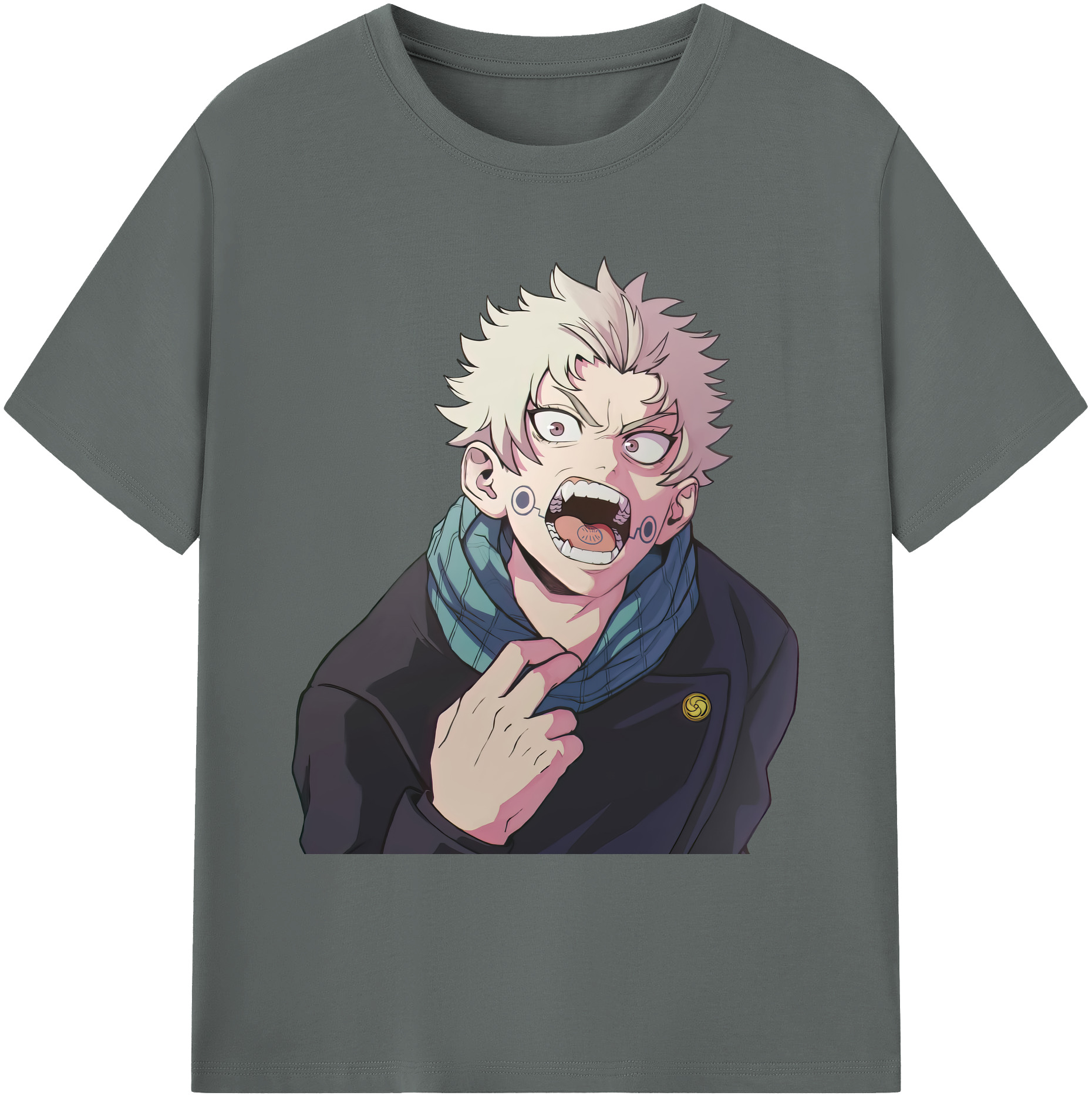 （画像用） 呪術廻戦 Jujutsu Kaisen 綿100％ メンズ半袖Tシャツ｜肌触りやわらか＆通気性